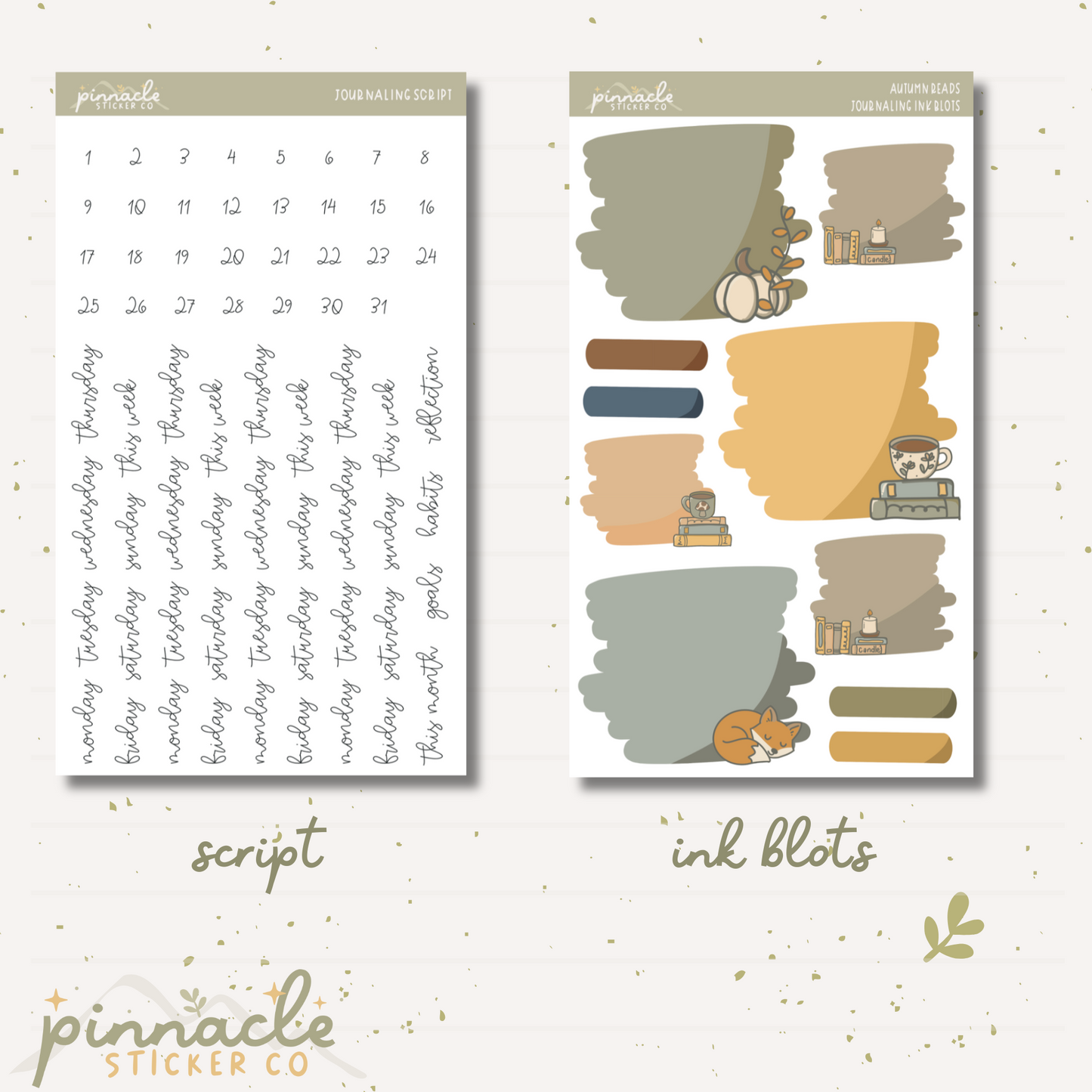 Autumn Reads Journaling- Build Your Own Kit