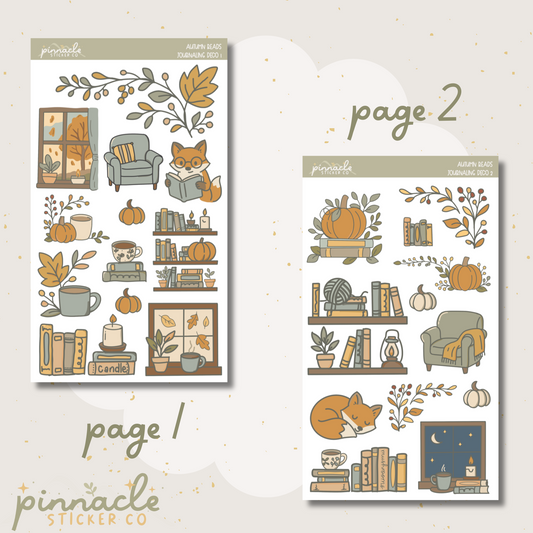 Autumn Reads Deco Planner Stickers