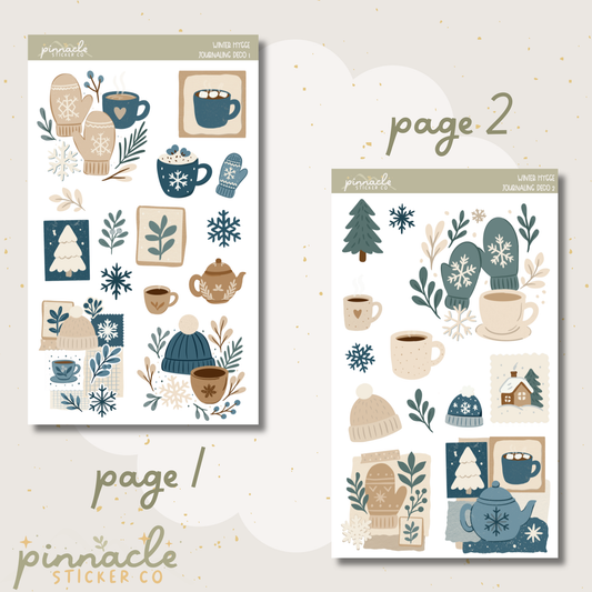 Winter Hygge Deco Planner Stickers