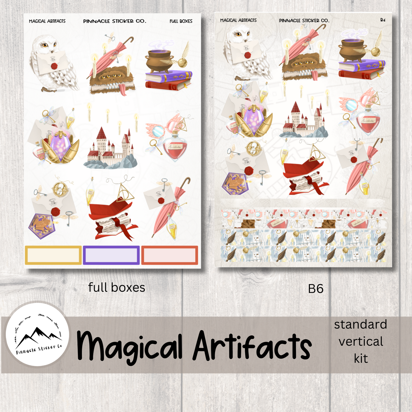 Magical Artifacts Weekly Kit Planner Stickers