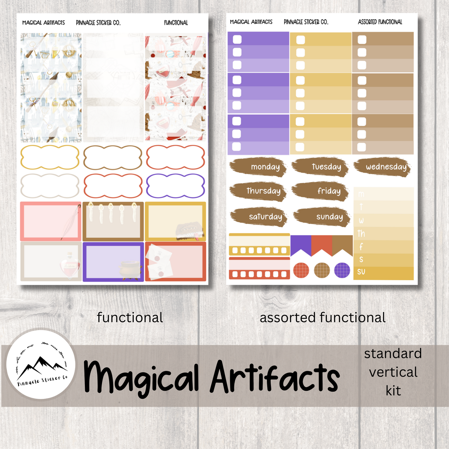 Magical Artifacts Weekly Kit Planner Stickers