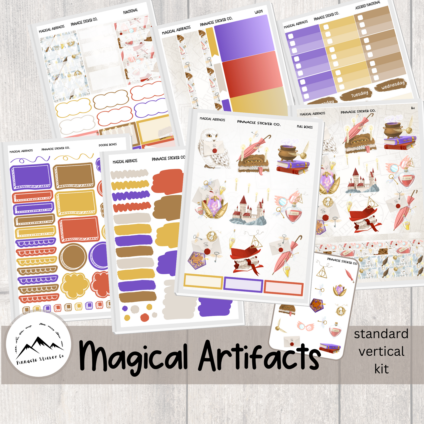 Magical Artifacts Weekly Kit Planner Stickers