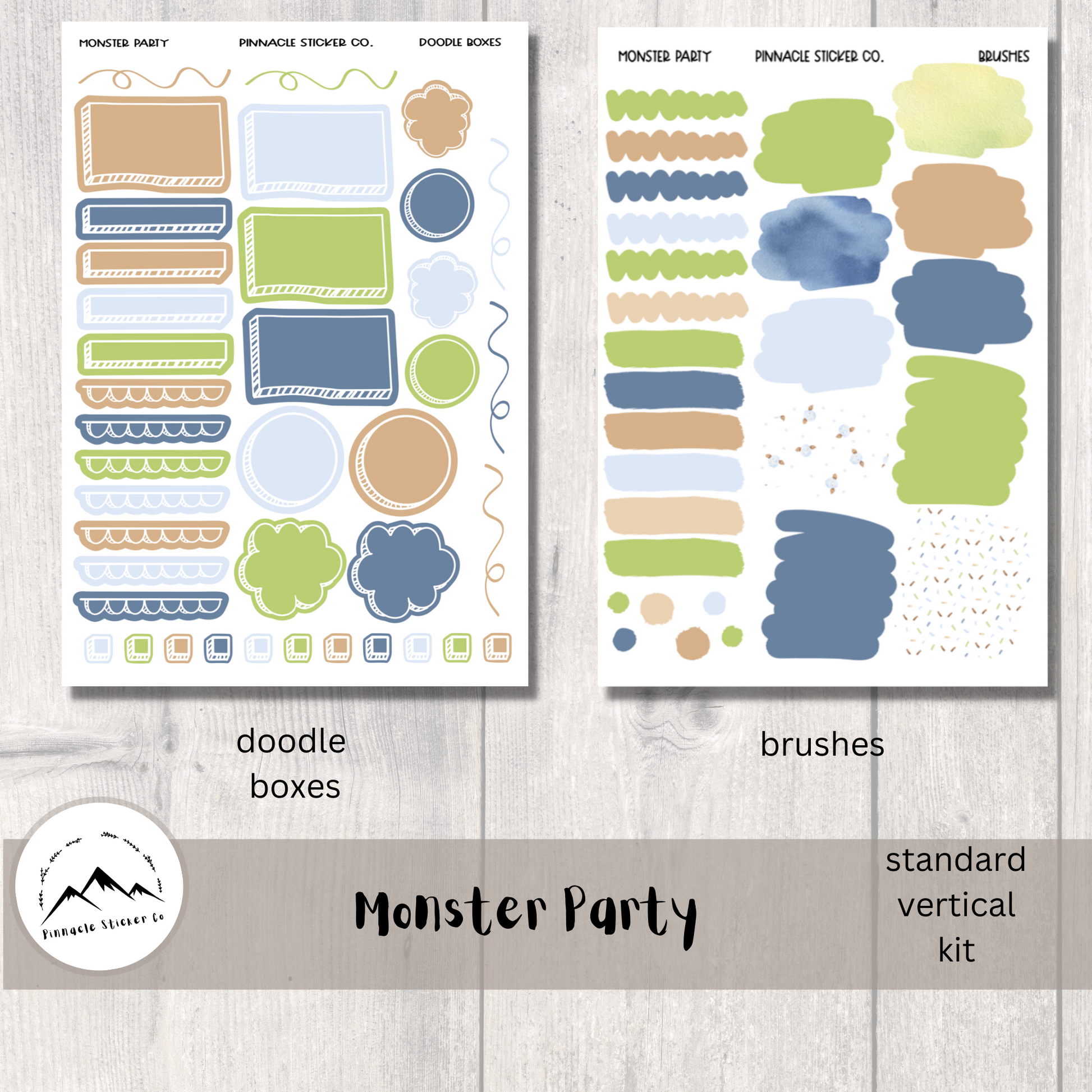 Monster Party Daily Planner Stickers – Pinnacle Sticker Co