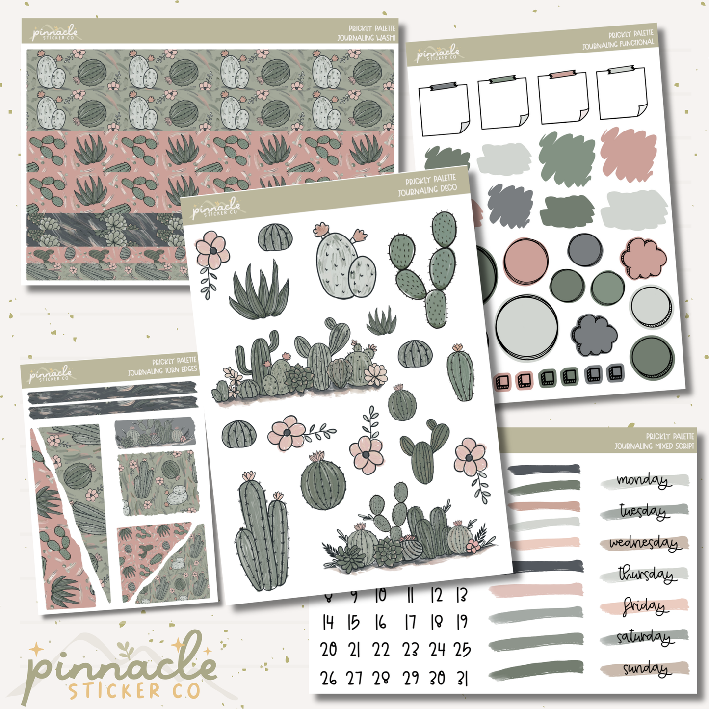 Prickly Palette Journaling Bundle