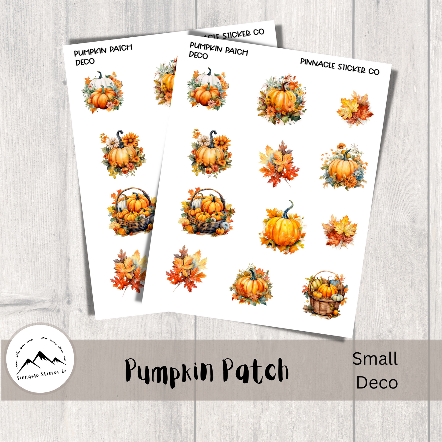 Pumpkin Patch Deco Planner Stickers