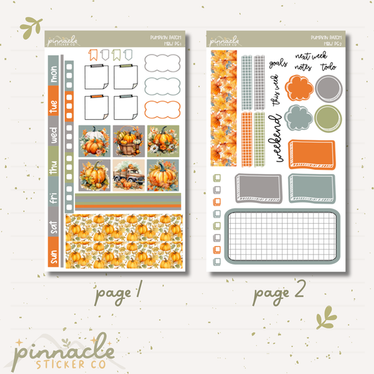 Pumpkin Patch Hobonichi Weeks Planner Stickers