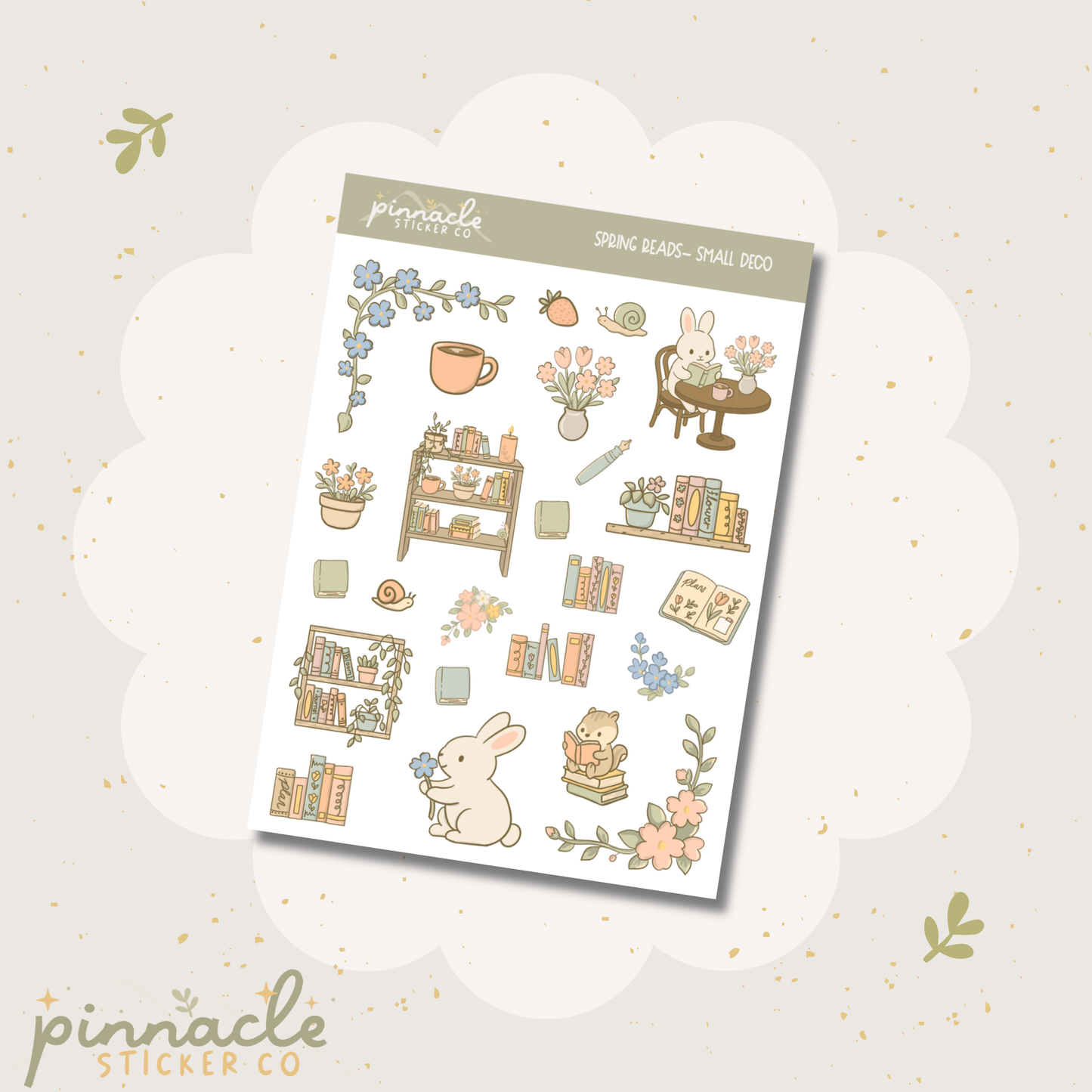 Spring Reads Deco Planner Stickers