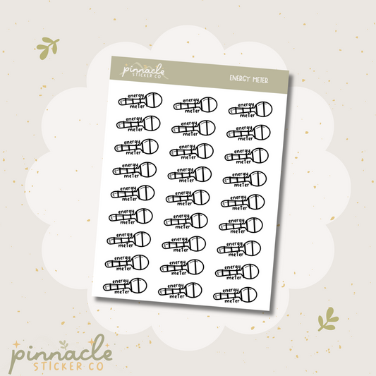 Spoonie Energy Tracker Planner Stickers S018