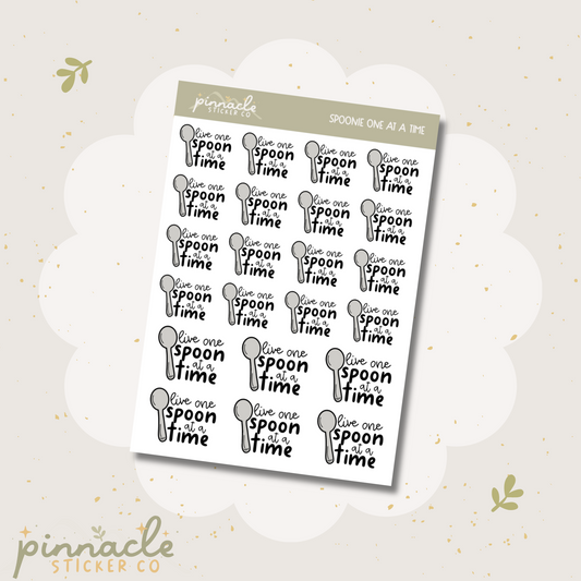 Spoonie One Day at a Time Planner Stickers S020