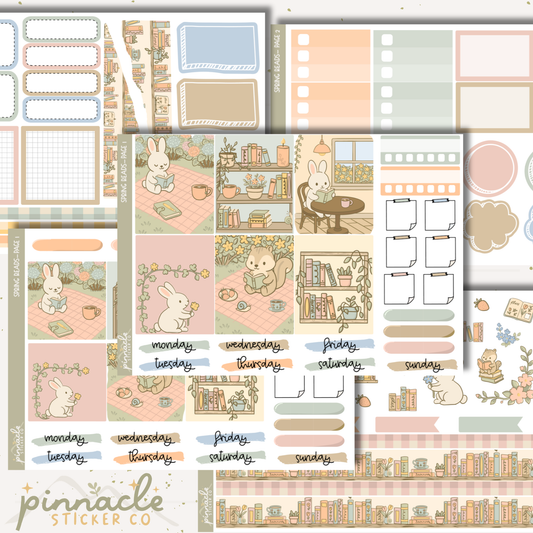 Spring Reads Weekly Kit Planner Stickers