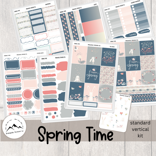 Spring Time Weekly Kit Planner Stickers