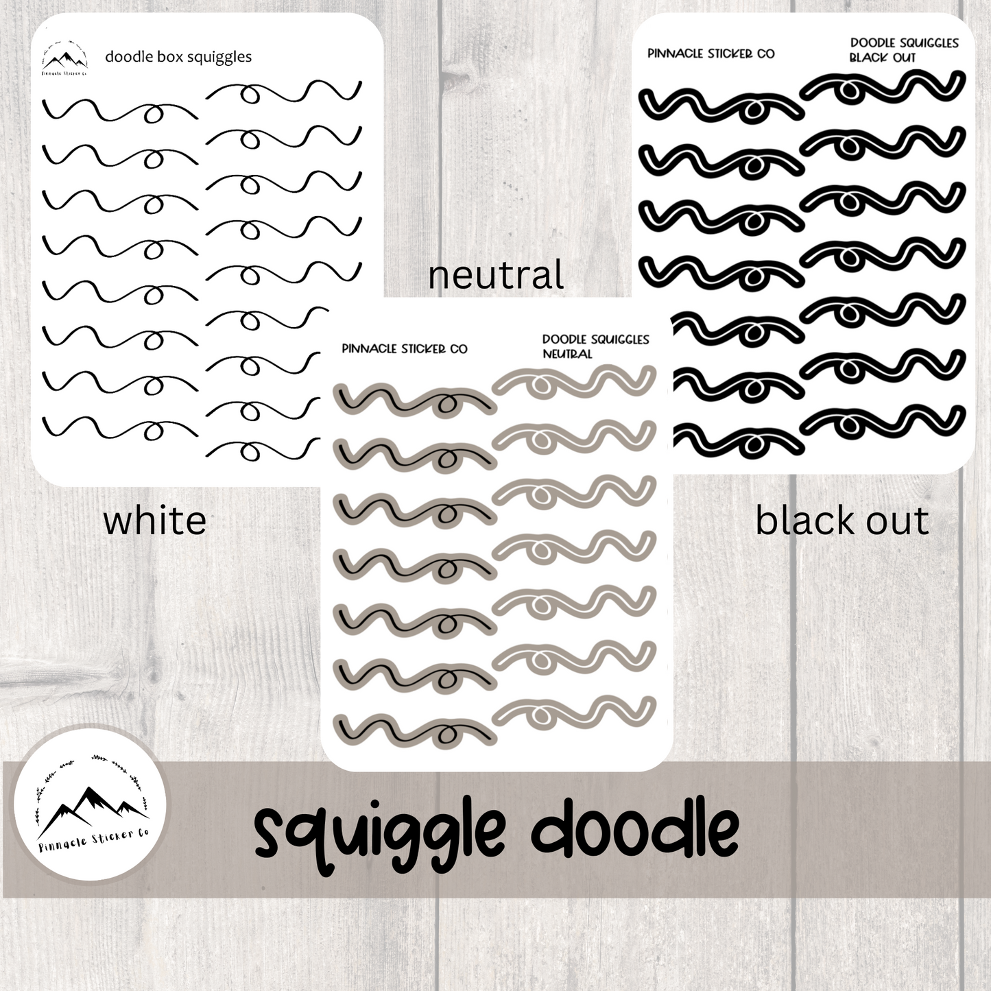 Doodle Squiggle Stickers