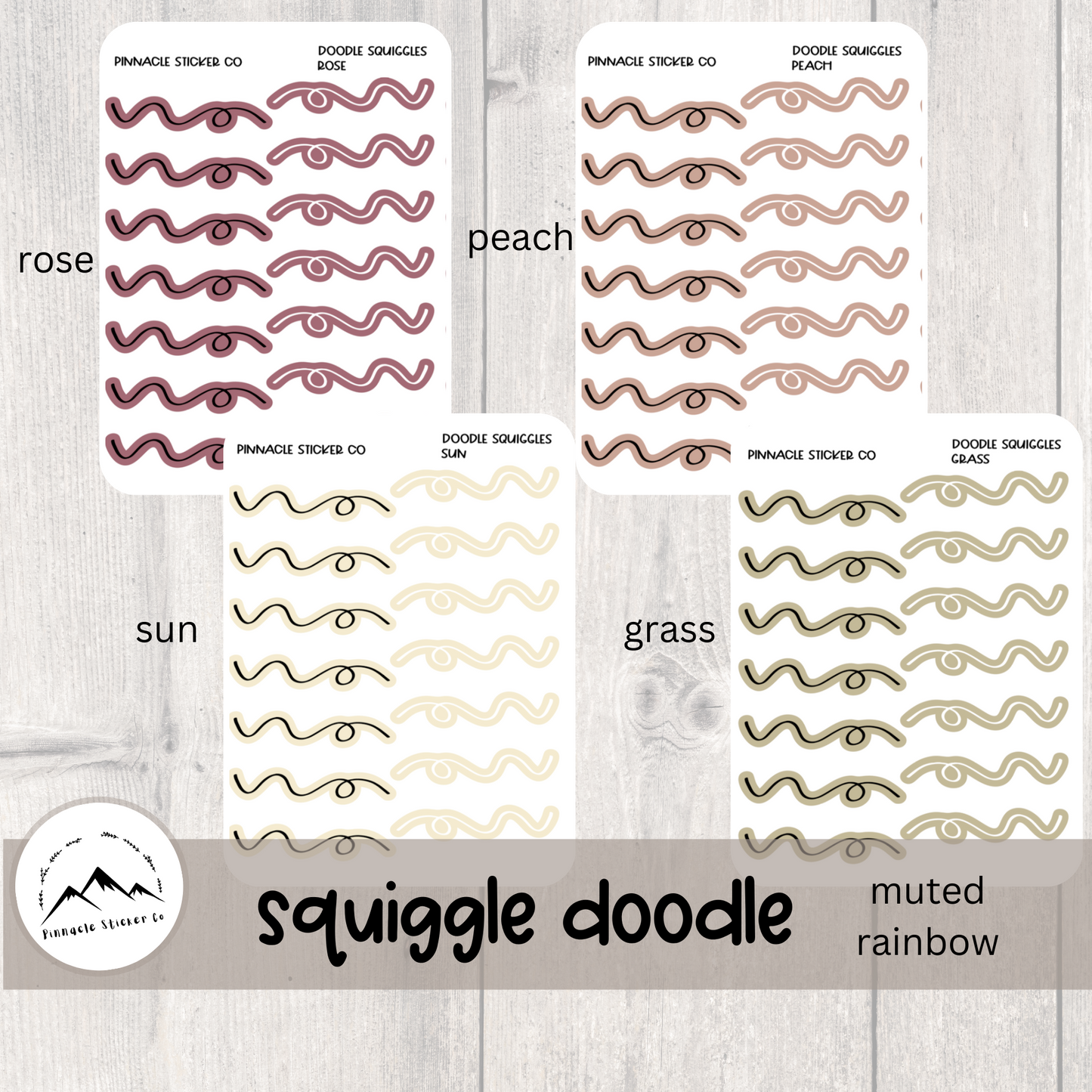 Doodle Squiggle Stickers