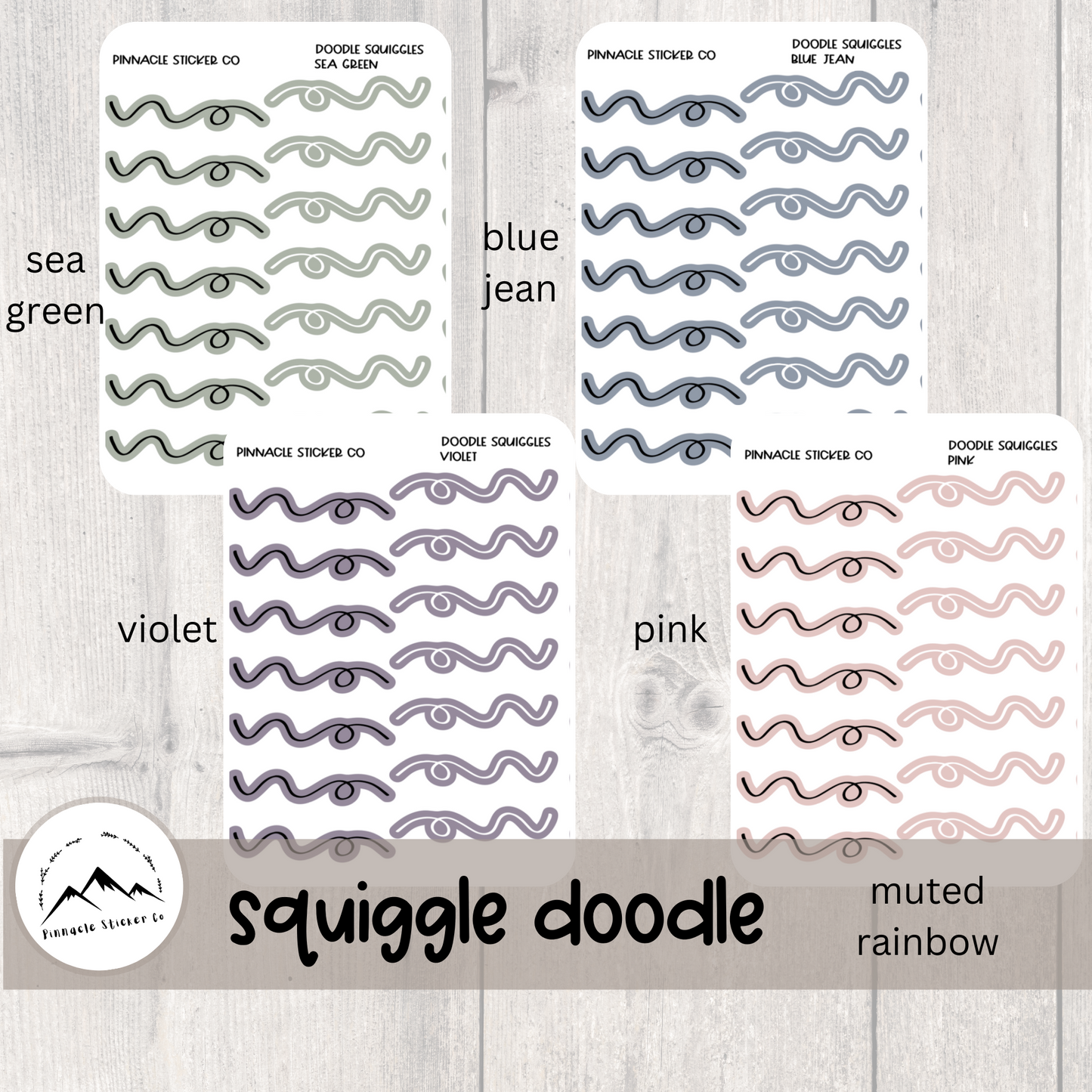 Doodle Squiggle Stickers