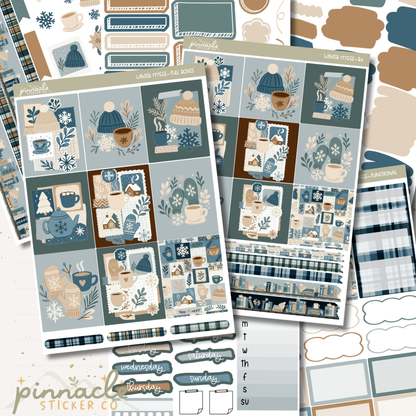 Winter Hygge Weekly Kit Planner Stickers