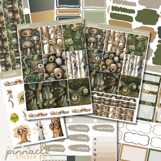 The Watching Forest Weekly Kit Planner Stickers