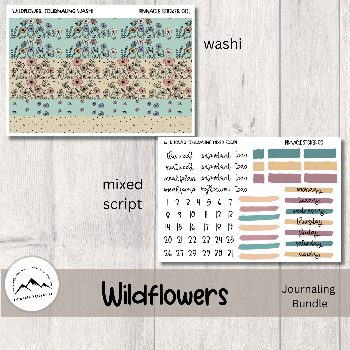 Wildflower Journaling Bundle