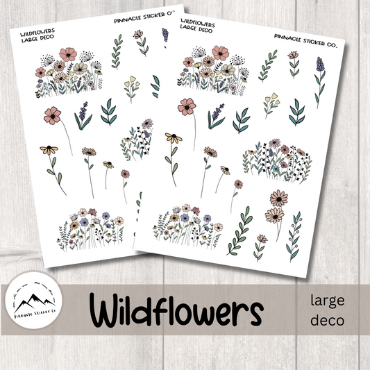 Wildflowers Deco Planner Stickers