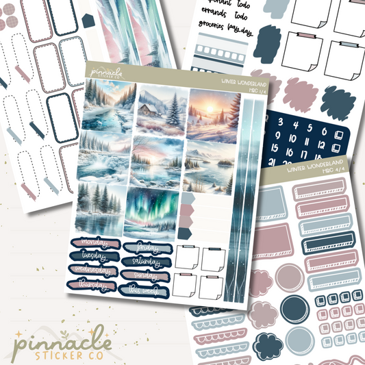 Winter Wonderland Cousin Kit Planner Stickers