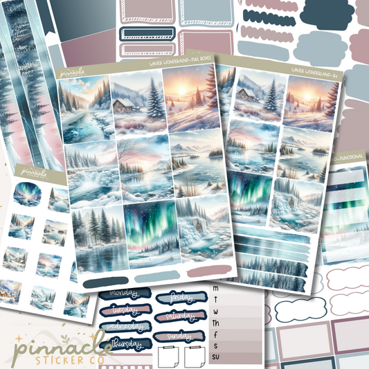 Winter Wonderland Weekly Kit Planner Stickers