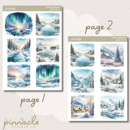 Winter Wonderland Deco Planner Stickers