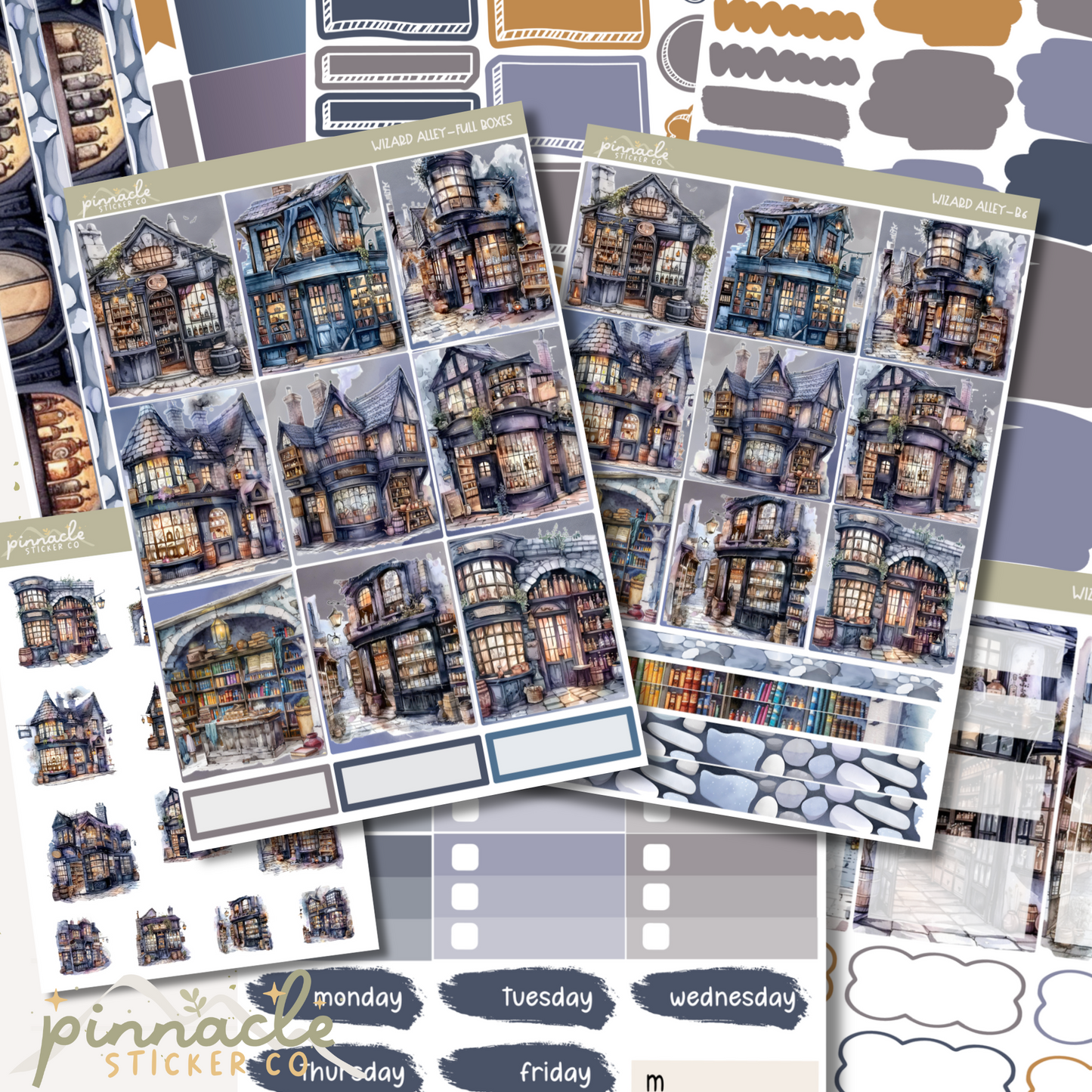 Wizard Alley Weekly Kit Planner Stickers