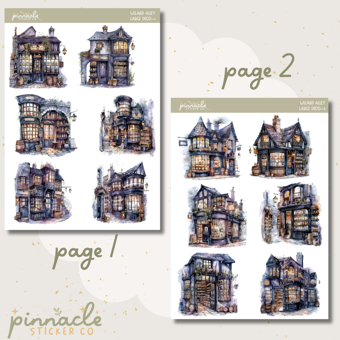 Wizard Alley Deco Planner Stickers