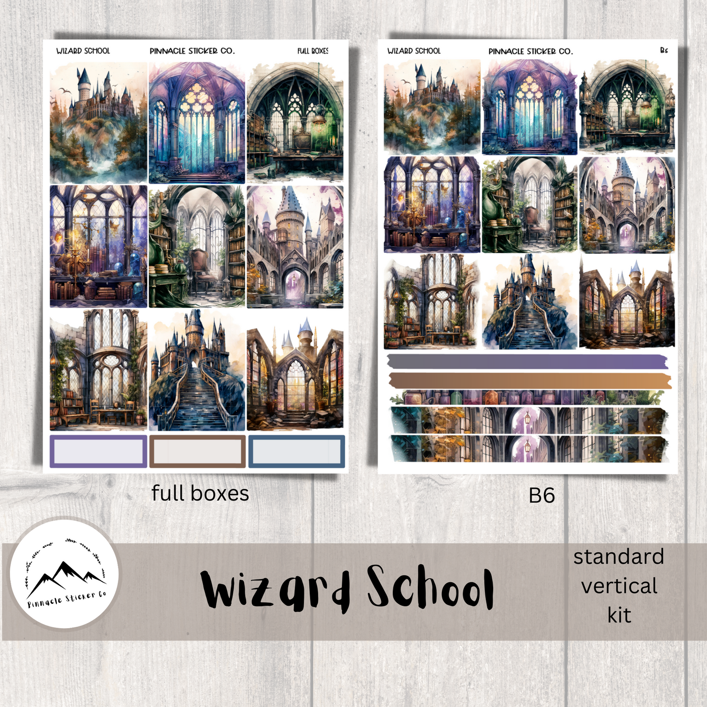 Wizard School Weekly Kit Planner Stickers