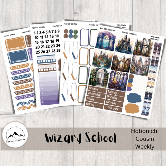 Wizard School Hobonichi Cousin Kit Planner Stickers