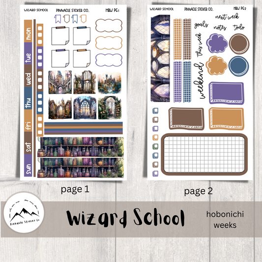 Wizard School Hobonichi Weeks Planner Stickers