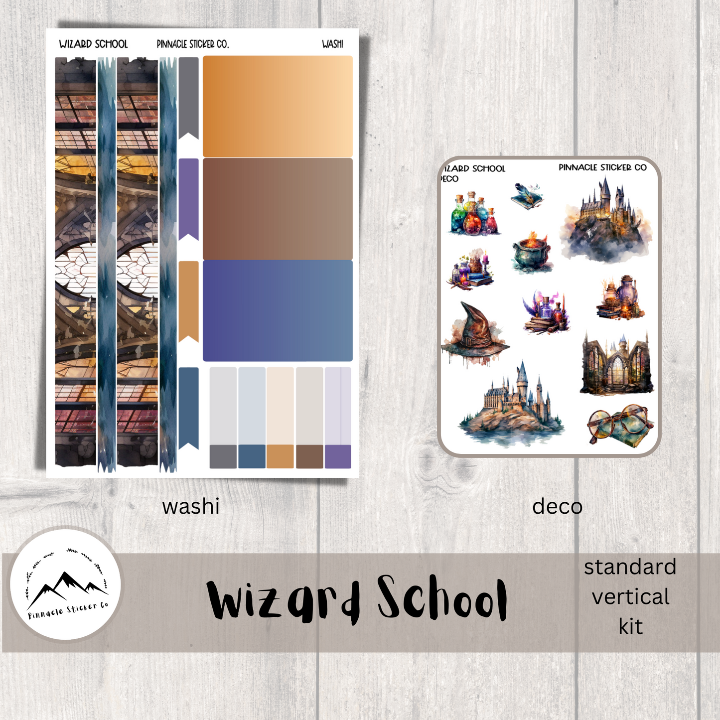 Wizard School Weekly Kit Planner Stickers