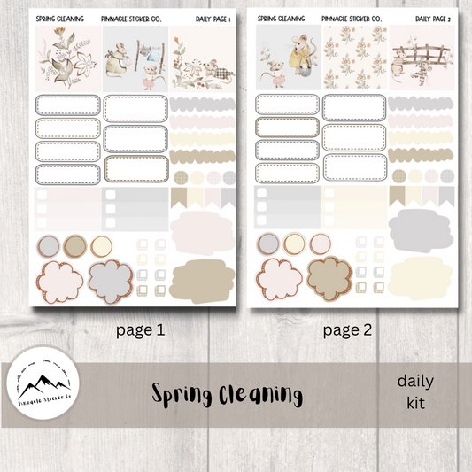 Mint Flowers Daily Planner Stickers – Pinnacle Sticker Co
