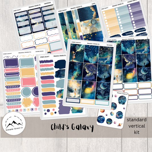 Child's Galaxy Weekly Kit Planner Stickers