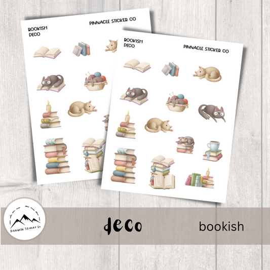 Bookish Deco Planner Stickers