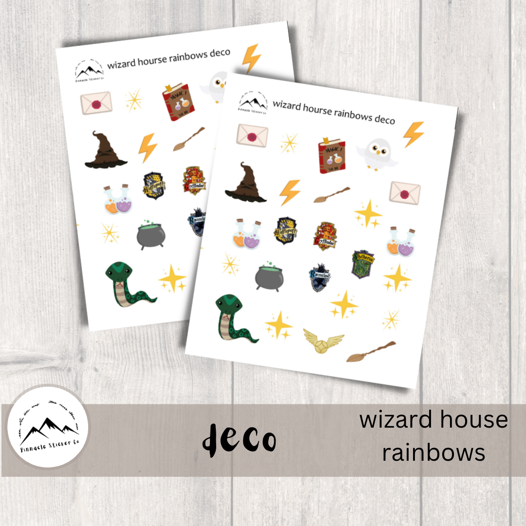 Wizard House Deco Planner Stickers