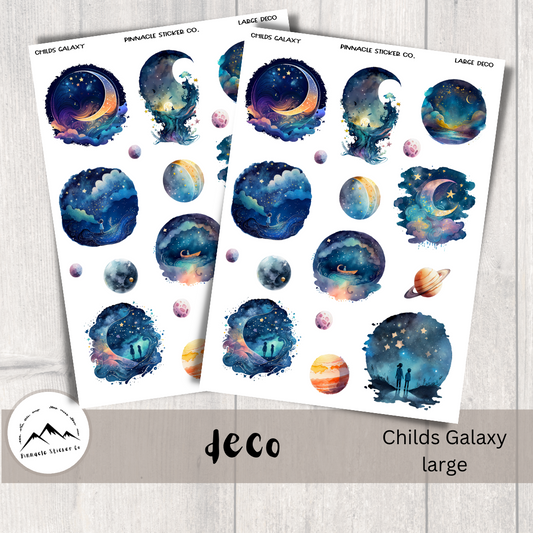 Child's Galaxy Large Deco Planner Stickers