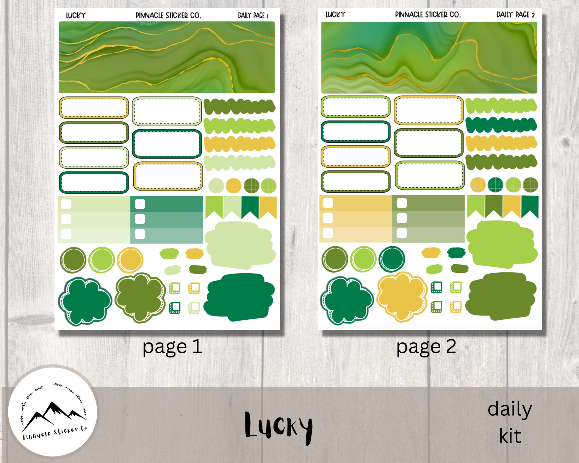 Lucky Daily Planner Stickers