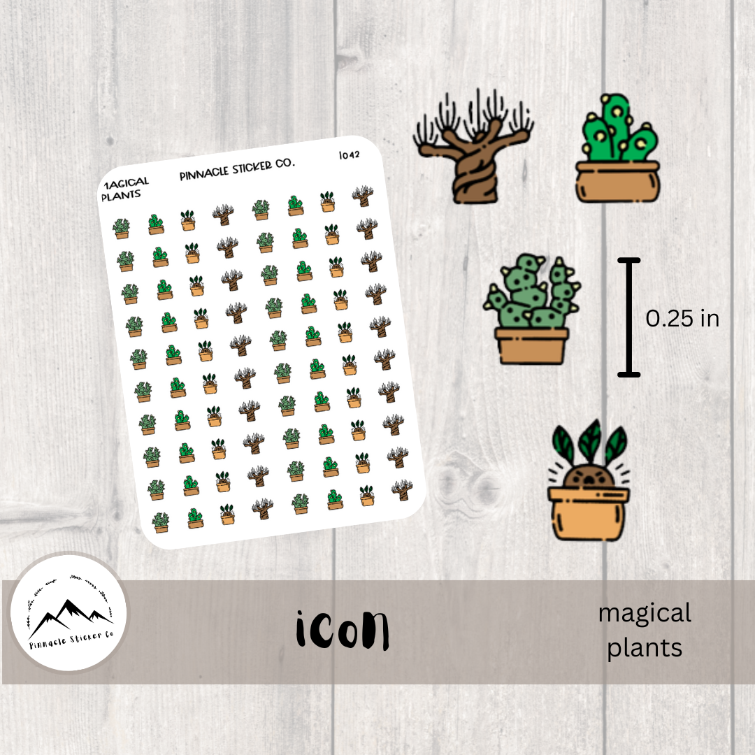 Magical Plants Icon Stickers I042