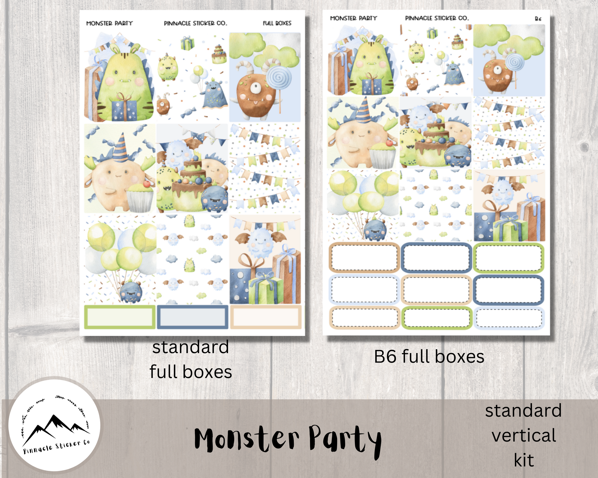 Monster Party Daily Planner Stickers – Pinnacle Sticker Co