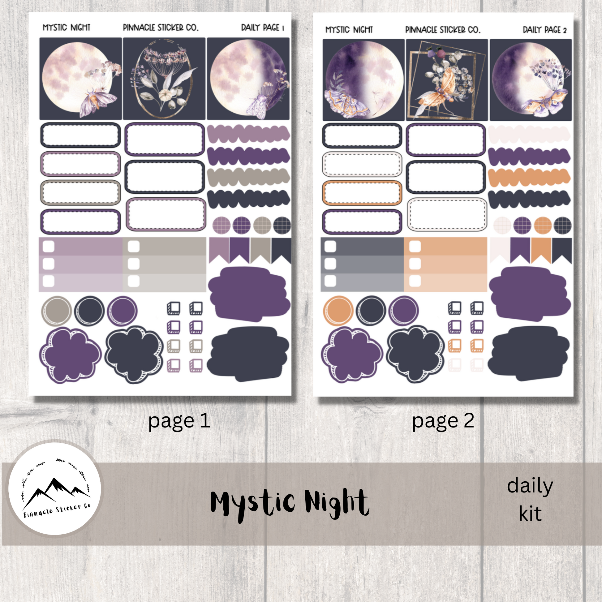 Mystic Night Daily Planner Stickers – Pinnacle Sticker Co