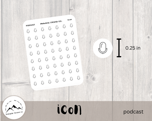 Podcast Icon Stickers I049