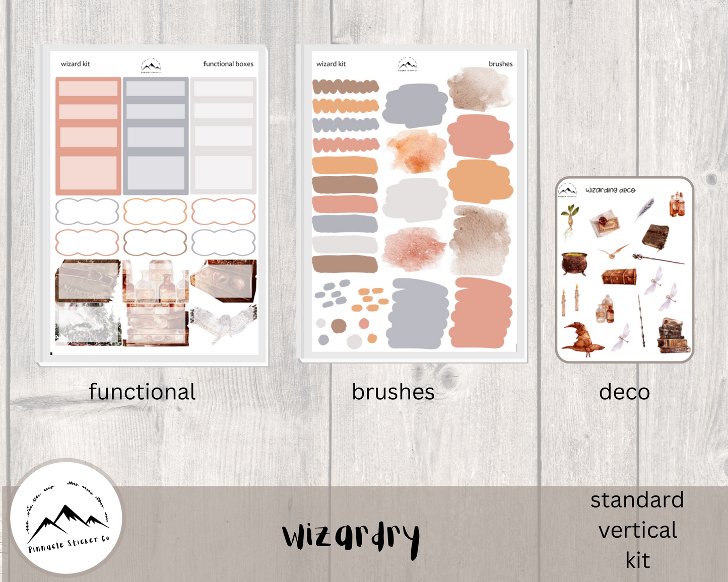 standard vertical weekly sticker kit for planners, journaling, and notes. 